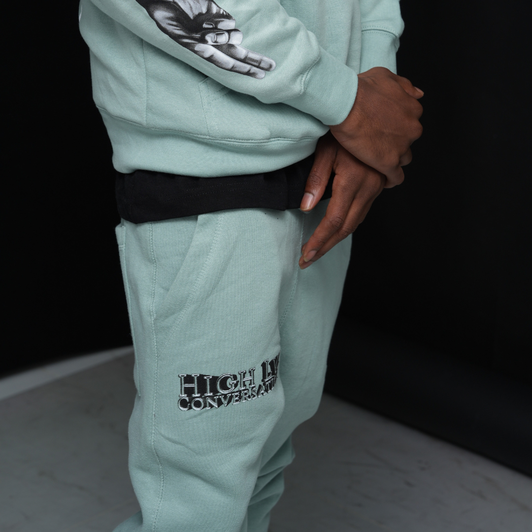 High Level Conversation Joggers (Mint)