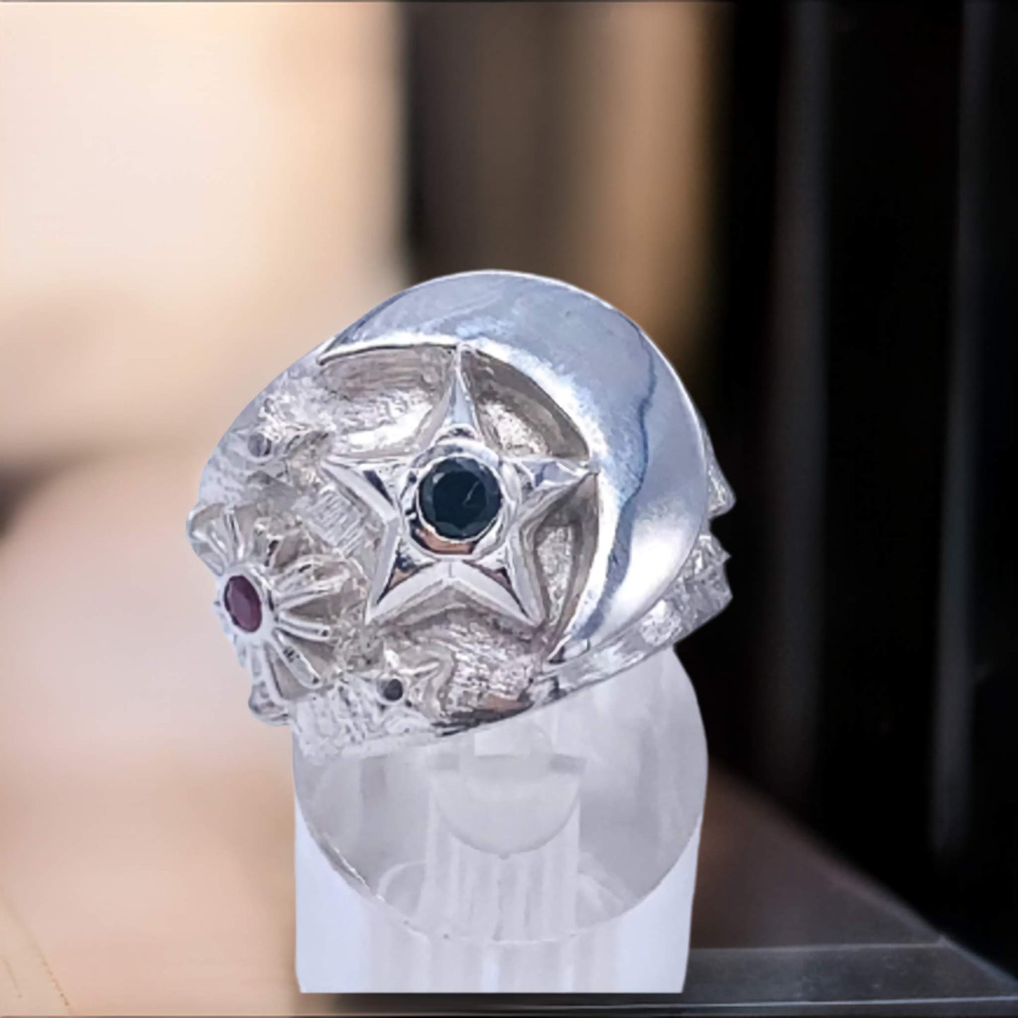 Black Star “ Moorish Silver Ring