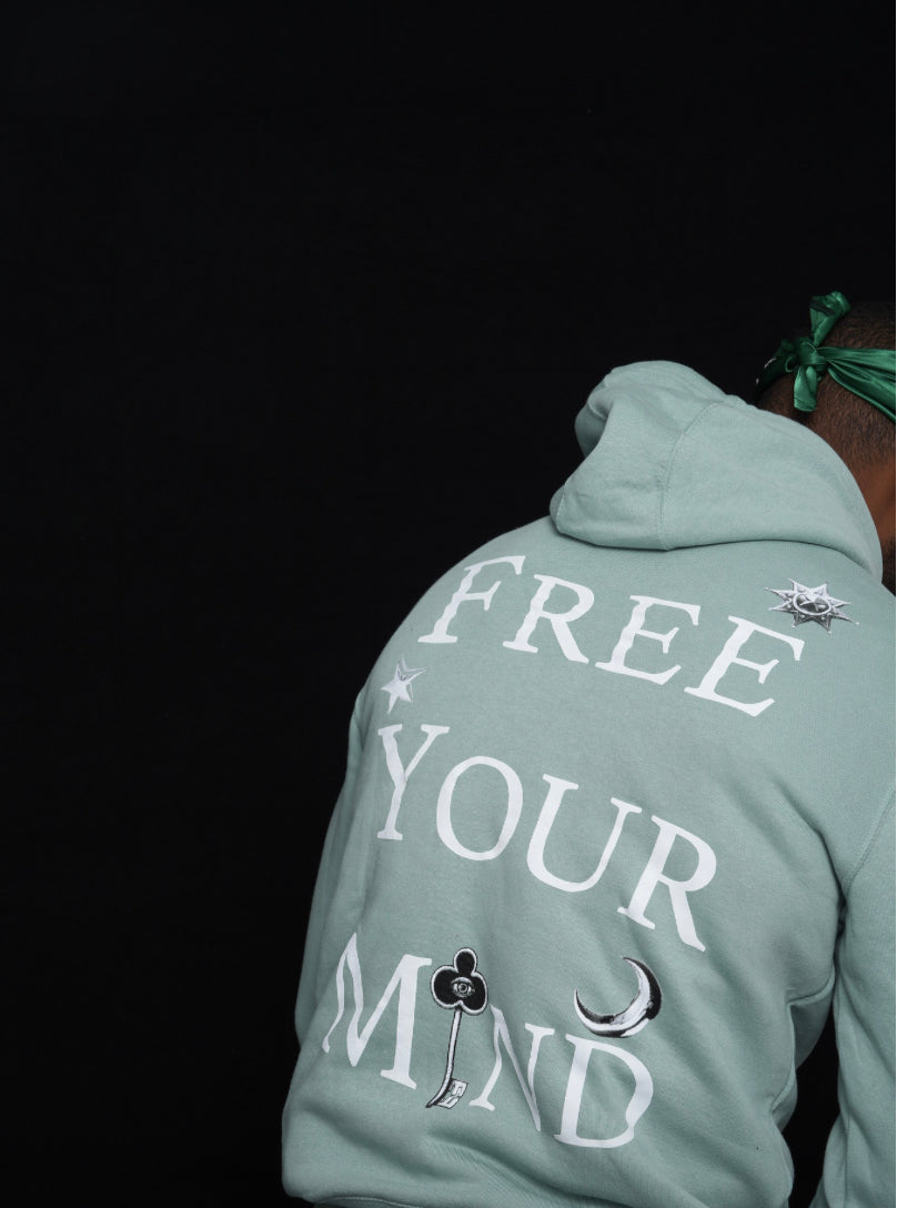 Mint High Level Conversations Sweat Shirt “Free Your Mind” Mint