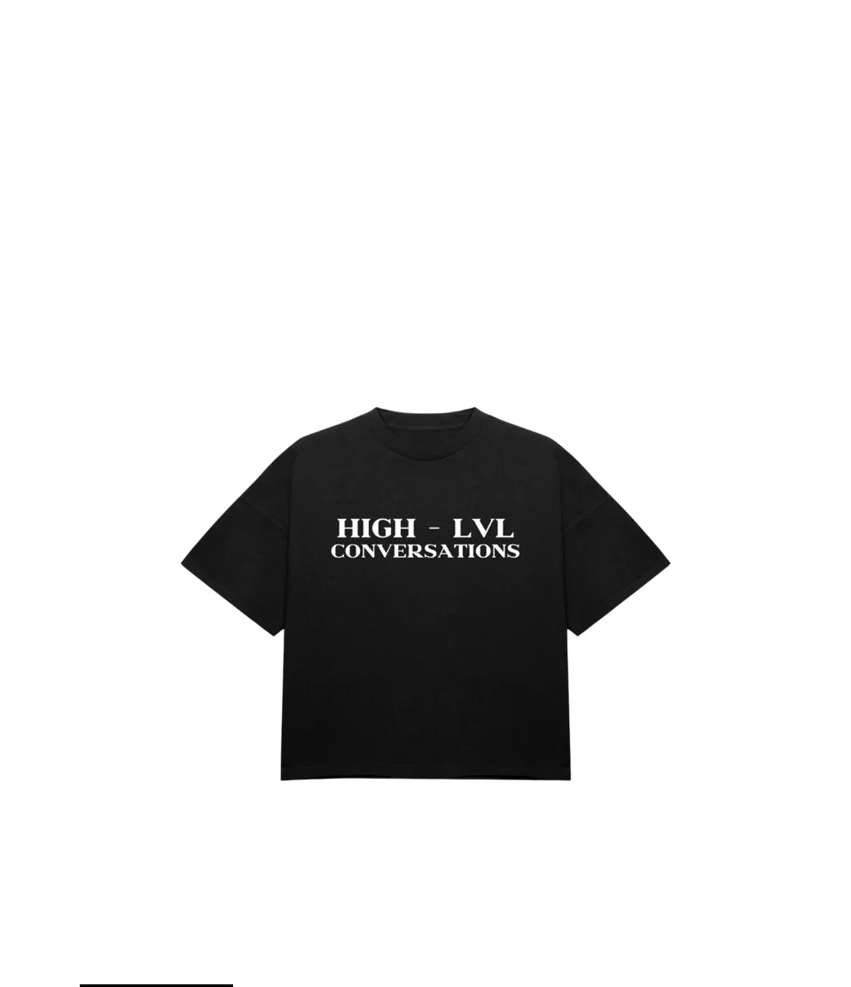 High LVL Conversations Tee (Black)